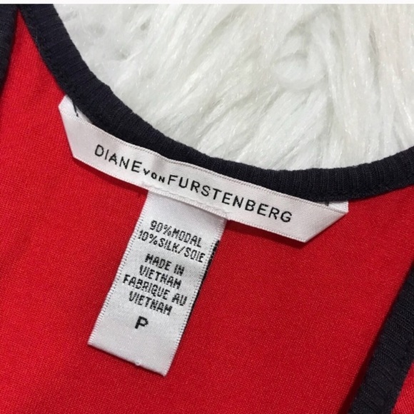 Diane Von Furstenberg Red Jersey Knit Sundress - Picture 7 of 8